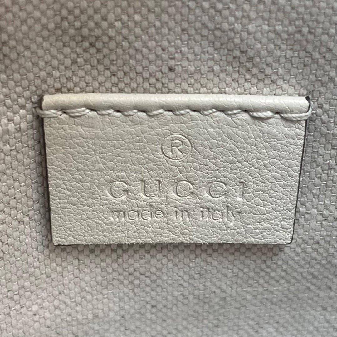 GUCCI GG Star Embossed Medium Tote w/Pouch - Ivory