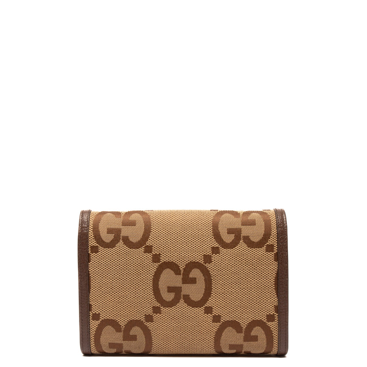 GUCCI Jumbo Dionysus GG Supreme Chain Wallet - Beige