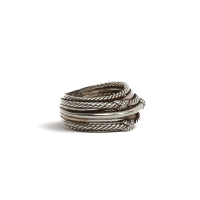 DAVID YURMAN Diamond X Crossover Ring - FINAL SALE