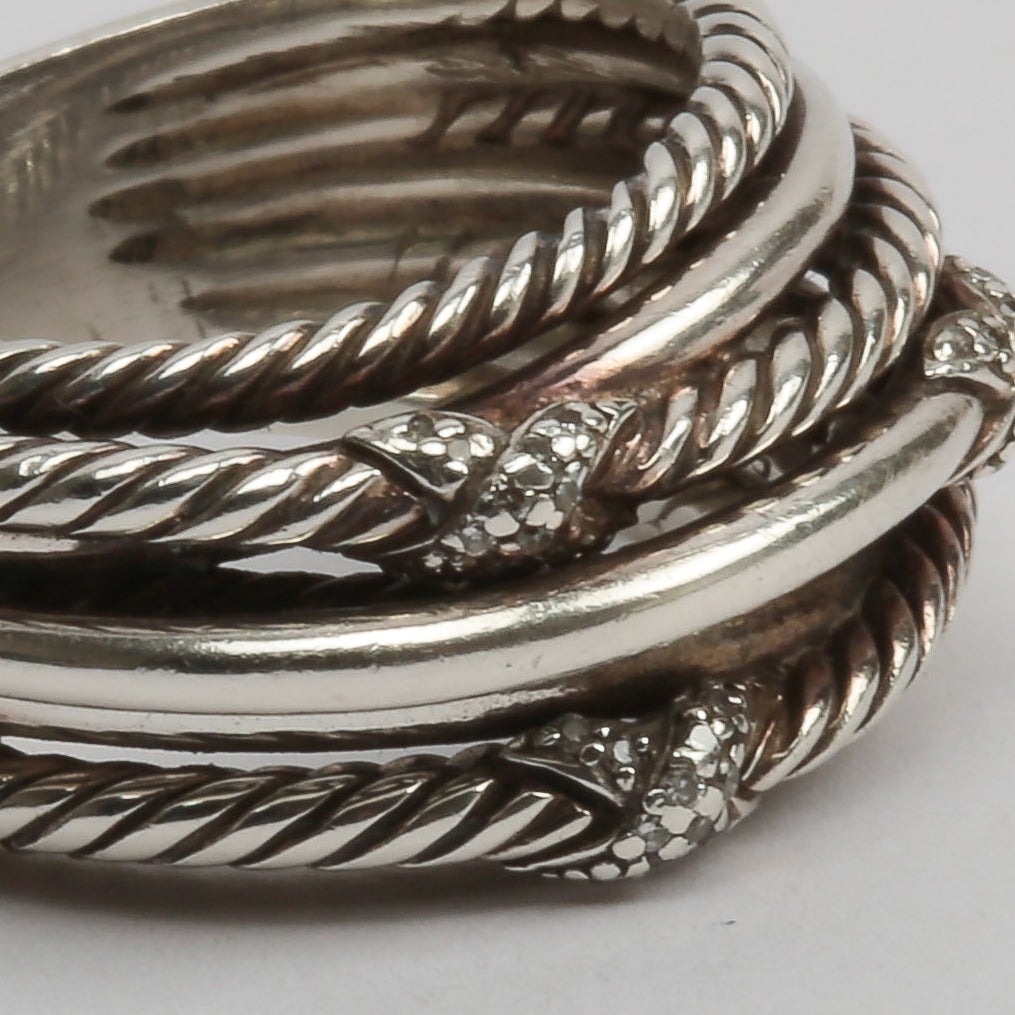 DAVID YURMAN Diamond X Crossover Ring - FINAL SALE