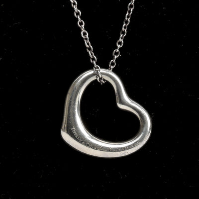 TIFFANY & CO. Open Heart Pendant Necklace - FINAL SALE