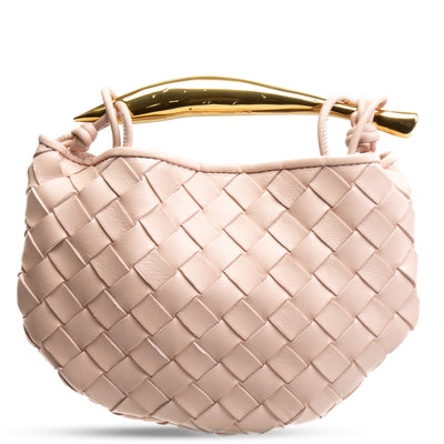 BOTTEGA VENETA Intrecciato Mini Sardine Shoulder Bag - Lotus Pink