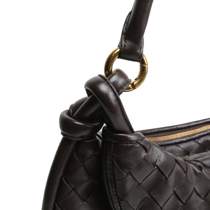 BOTTEGA VENETA Medium Gemelli - Fondant "Chocolate Brown"