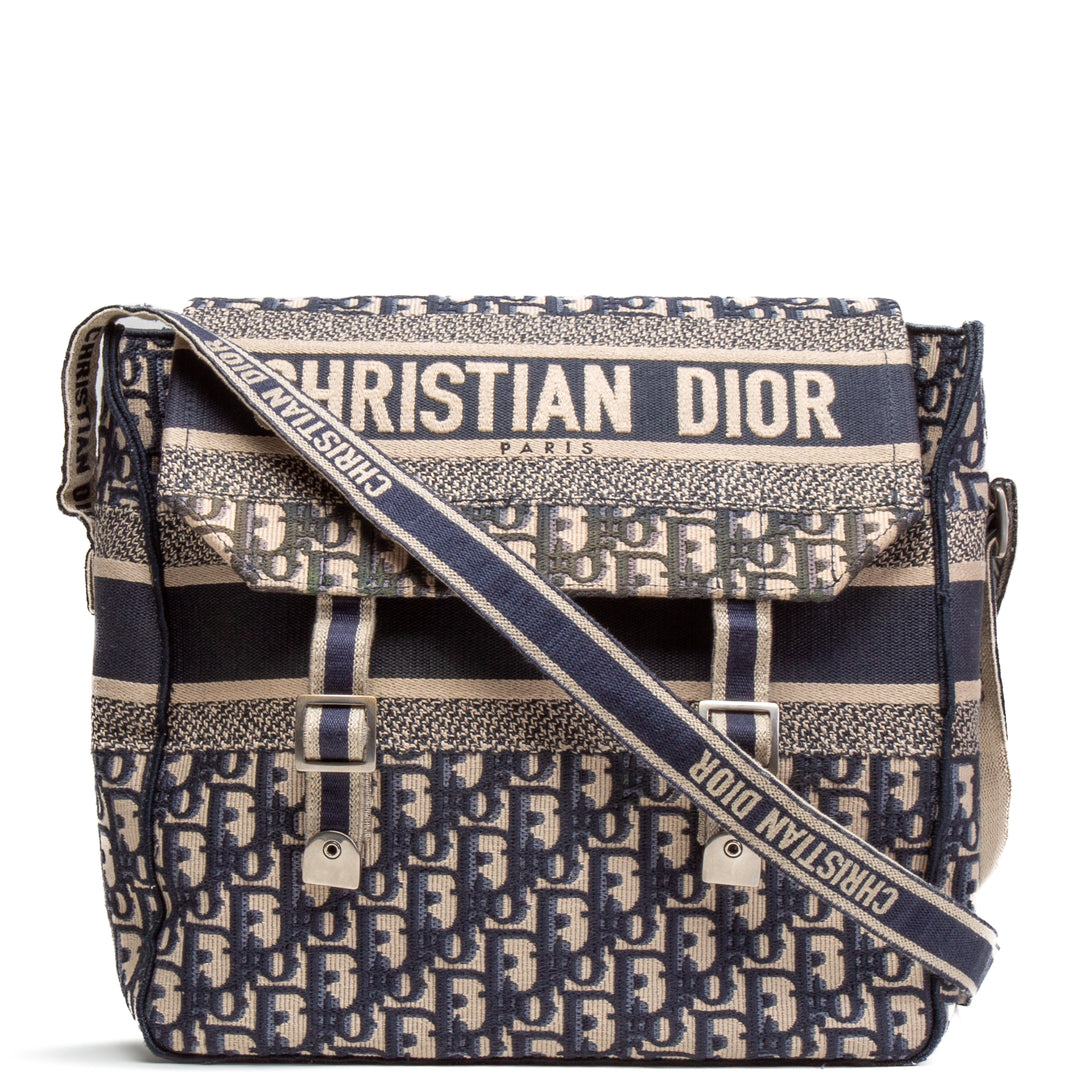 CHRISTIAN DIOR Oblique Diorcamp Medium Messenger - Blue