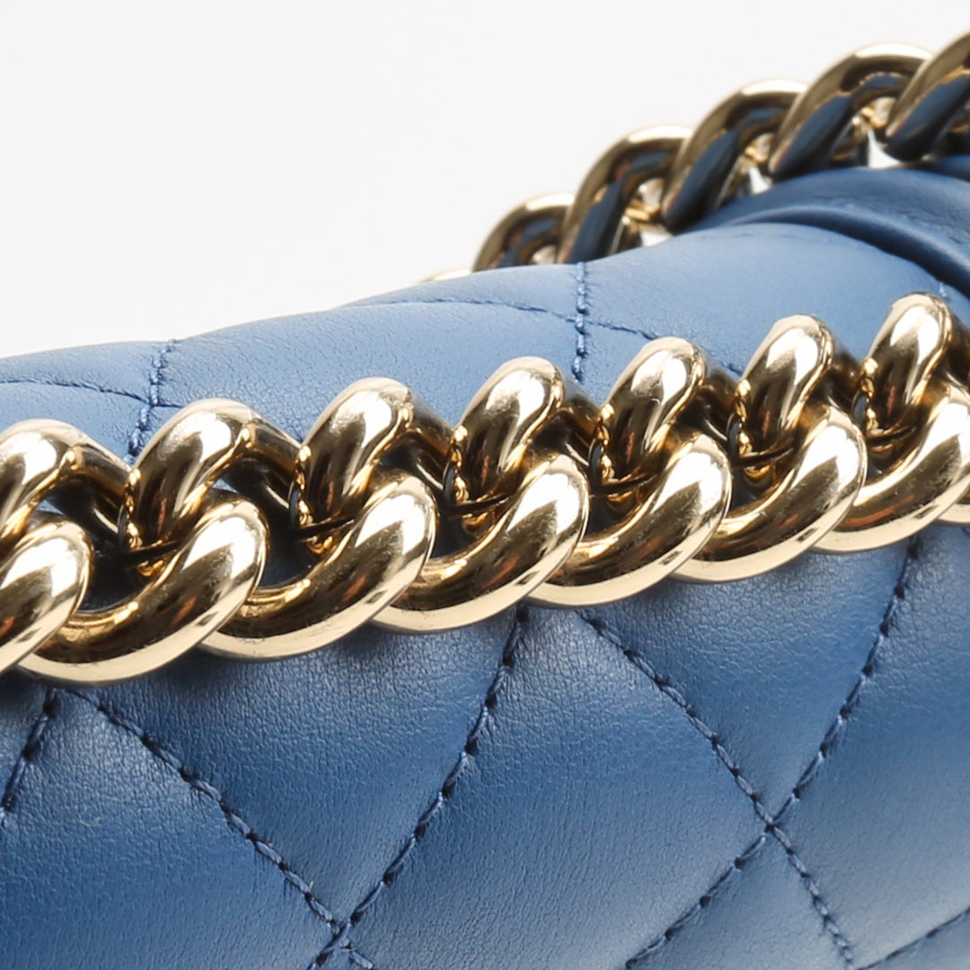 CHANEL North South Boy Bag - Royal Blue