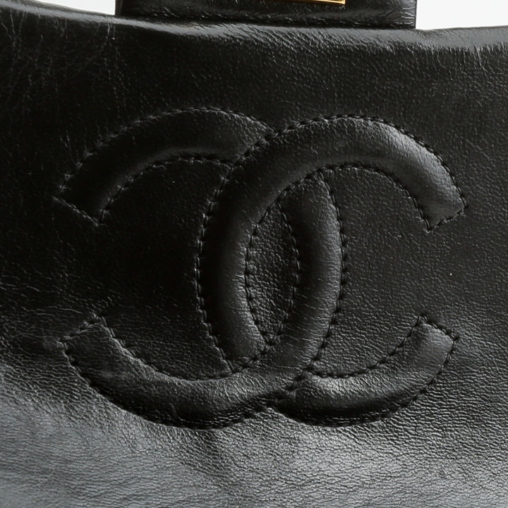 CHANEL Classic Vintage Lambskin Mini Square Flap Bag - Black OUTLET FINAL SALE