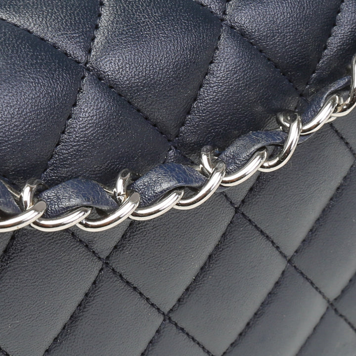 CHANEL Classic Quilted Double Flap Medium - Navy- OUTLET ITEM FINAL SALE