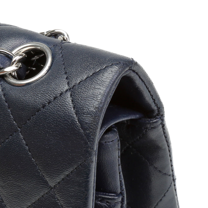 CHANEL Classic Quilted Double Flap Medium - Navy- OUTLET ITEM FINAL SALE