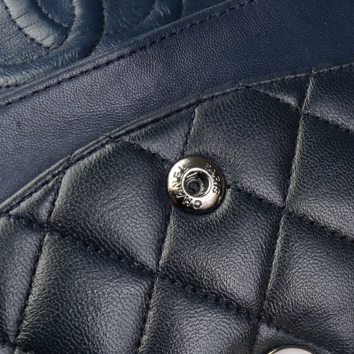 CHANEL Classic Quilted Double Flap Medium - Navy- OUTLET ITEM FINAL SALE