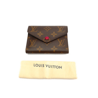 LOUIS VUITTON Monogram Victorine Wallet Fuchsia
