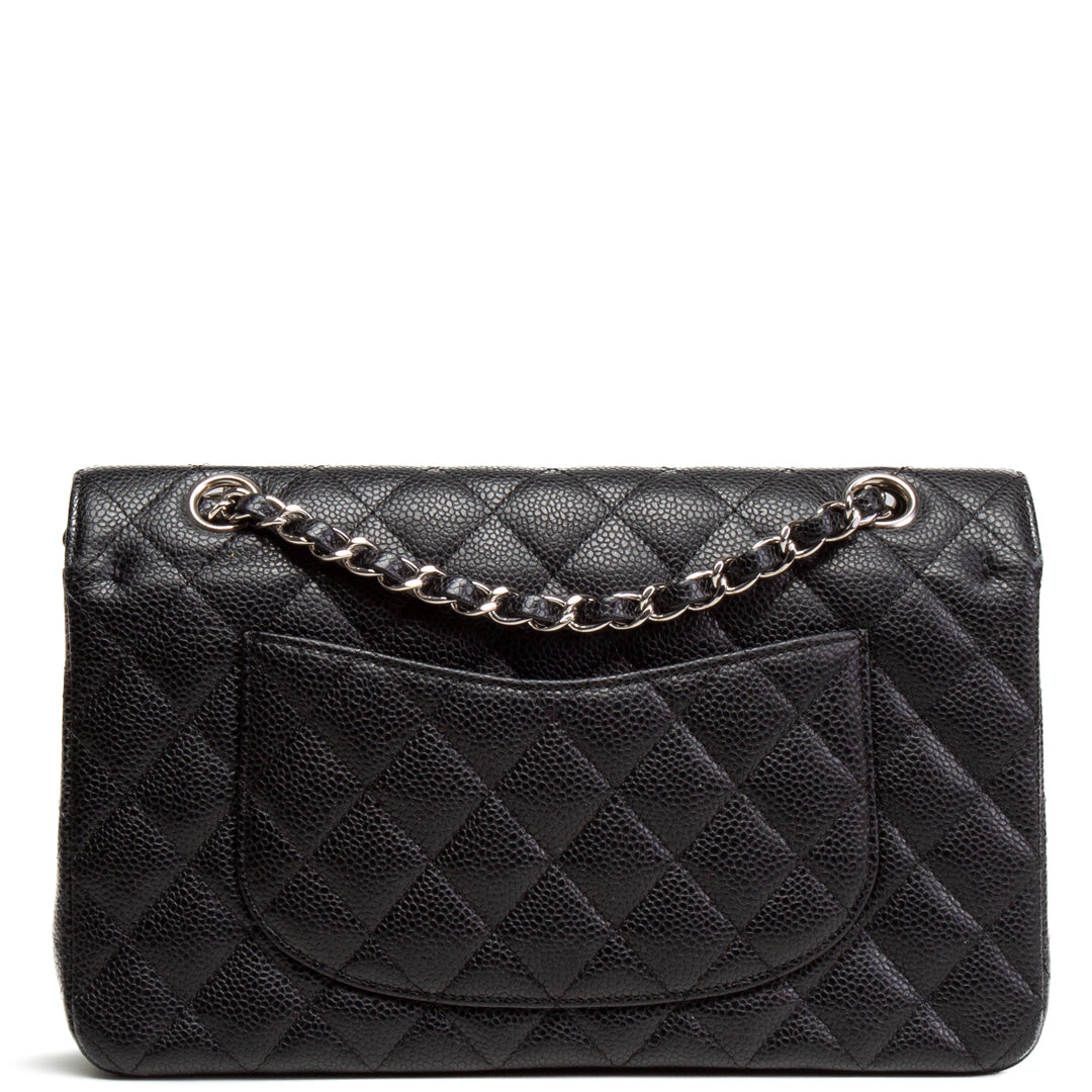 CHANEL Classic Caviar Medium Double Flap - Black