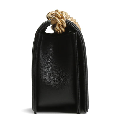 CHANEL Caviar Medium Boy Bag - Black