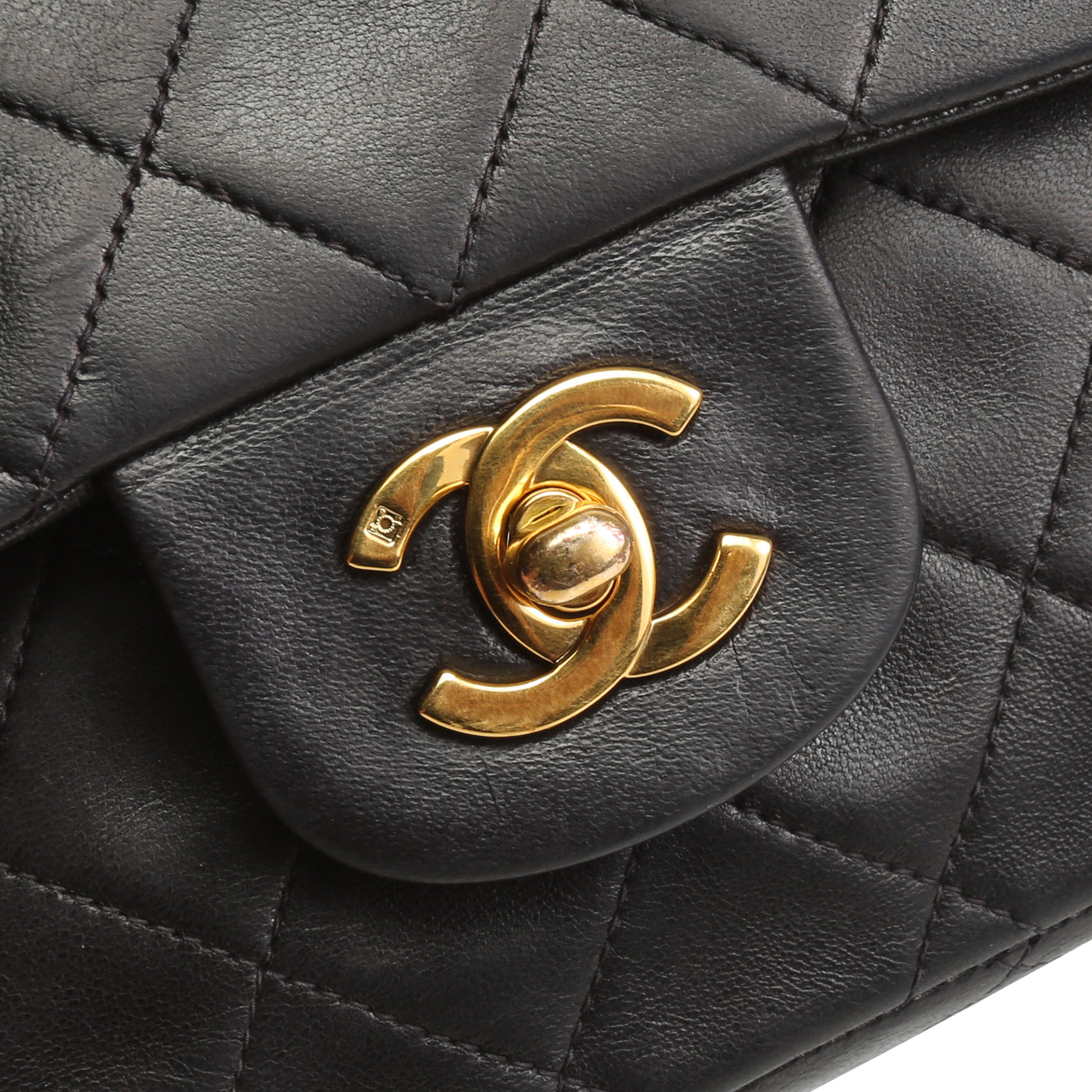 CHANEL Lambskin Medium Double Flap Bag - Black FINAL SALE OUTLET