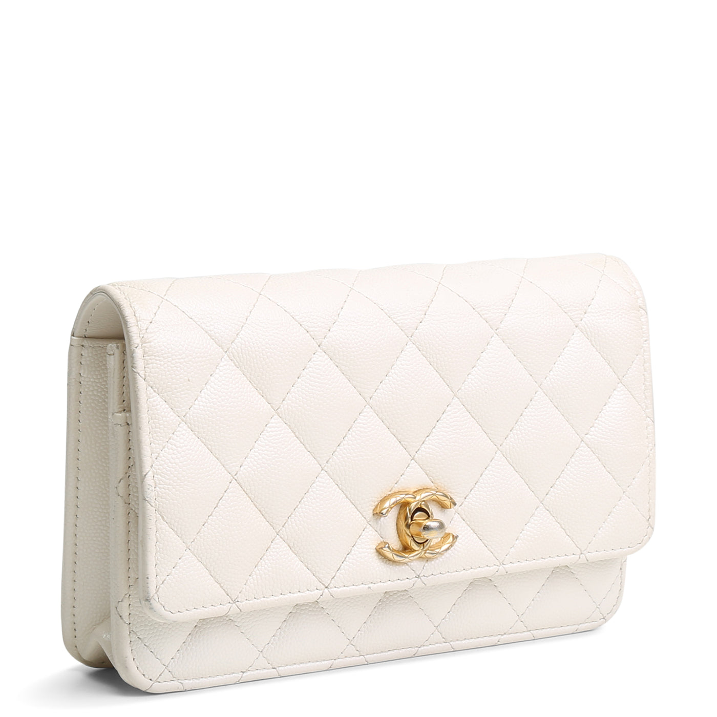 CHANEL Wallet On Chain - Pearl Iridescent OUTLET FINAL SALE