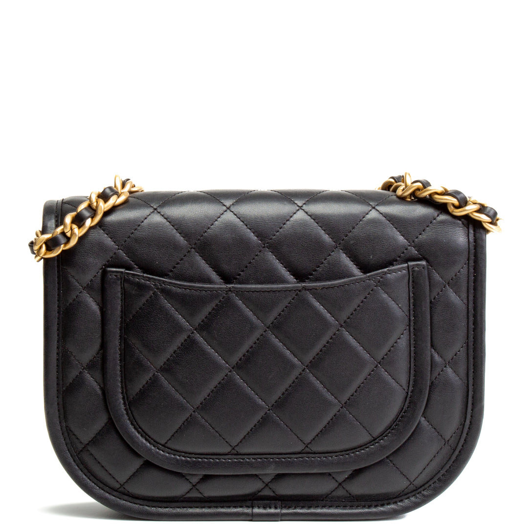 CHANEL Messenger Flap Bag - Black