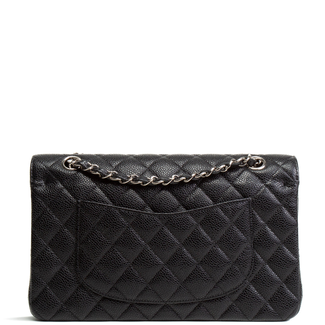 CHANEL Classic Medium Caviar Double Flap -Black