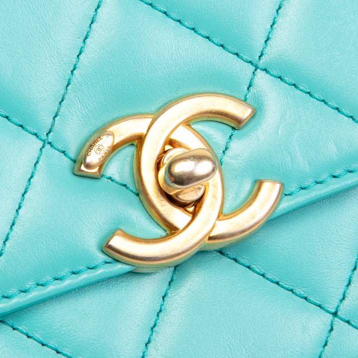 CHANEL Mini Perfect Fit Flap - Turquoise