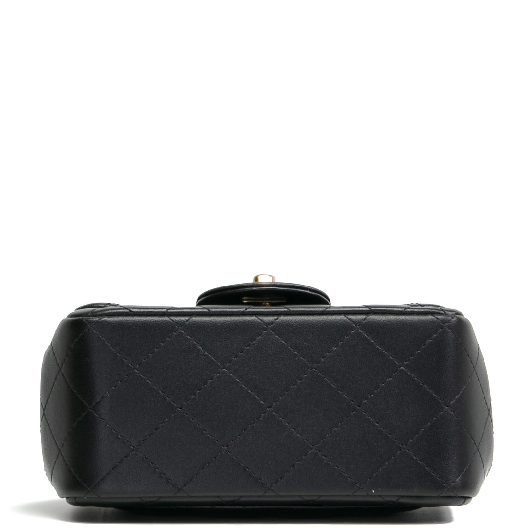 Chanel Mini Square Flap -Tasche - Schwarz