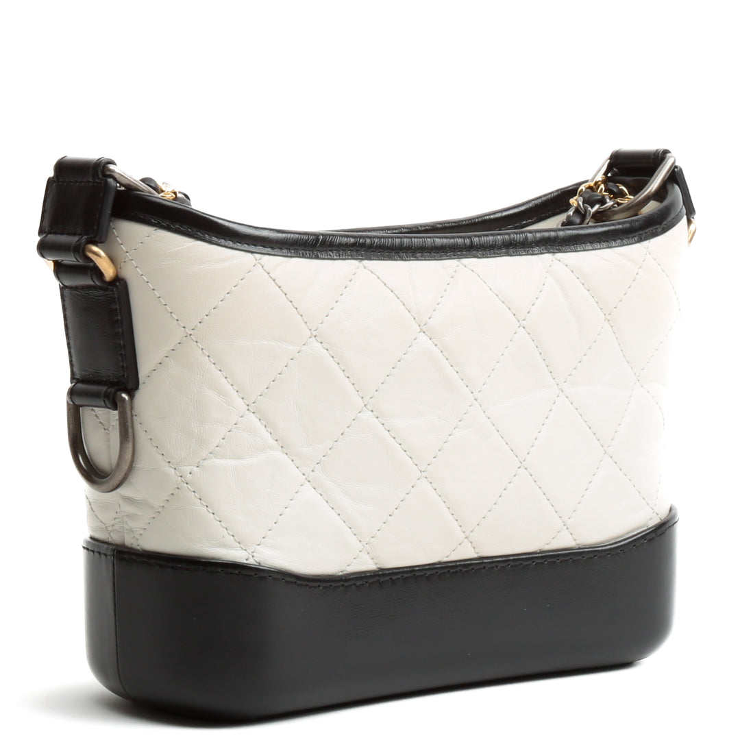 CHANEL Gabrielle Bag Small - Blk & Wht