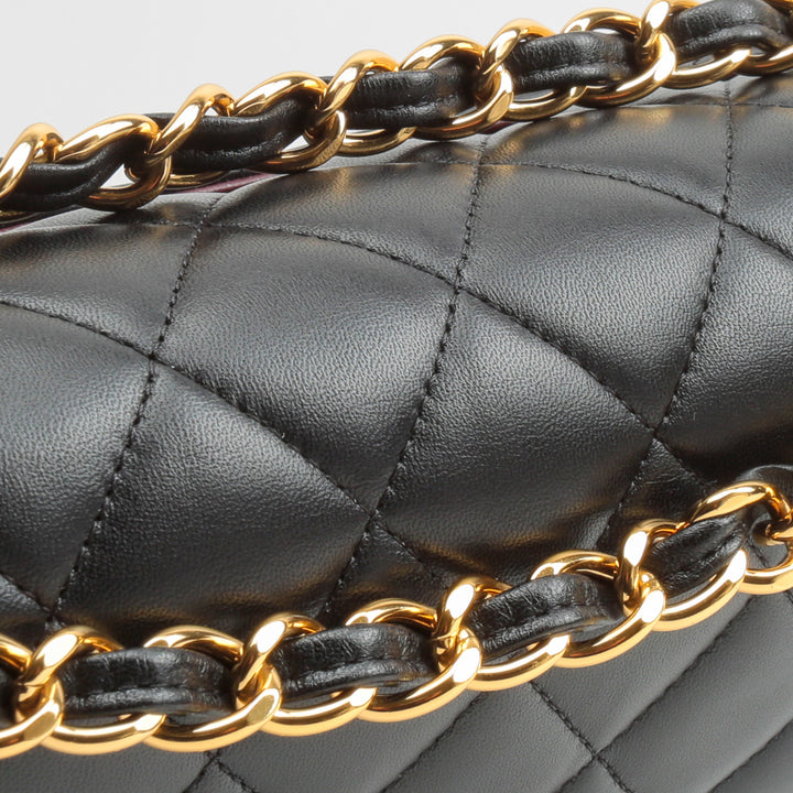 CHANEL Jumbo Double Flap Quilted Lambskin w/gold