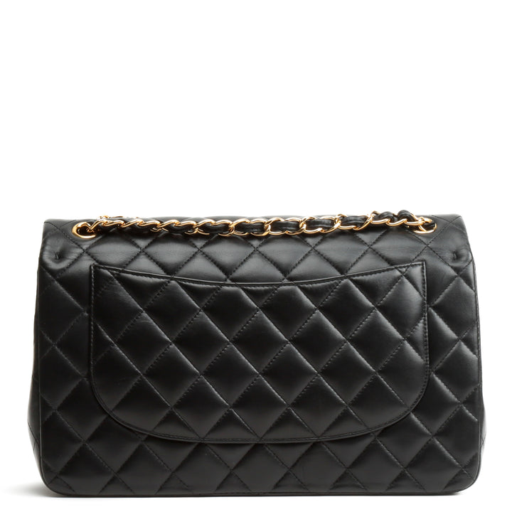 CHANEL Jumbo Double Flap Quilted Lambskin w/gold