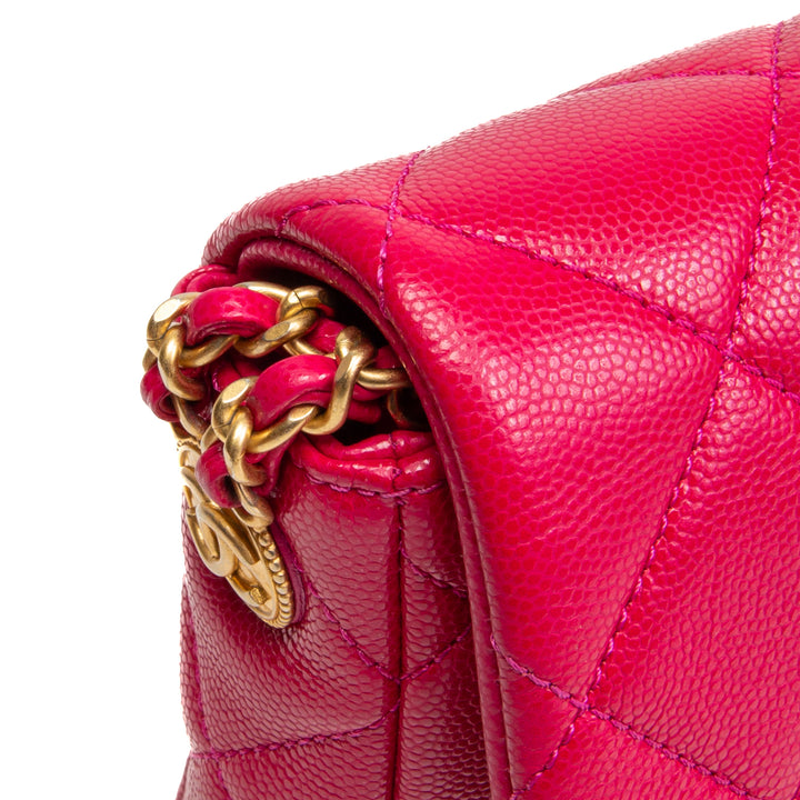 CHANEL Twist Your Buttons Small Flap Bag - Fuchsia