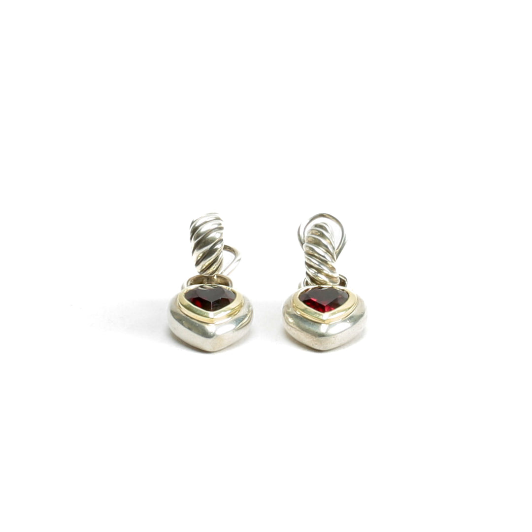 DAVID YURMAN Two Tone Heart Drop Earrings - FINAL SALE