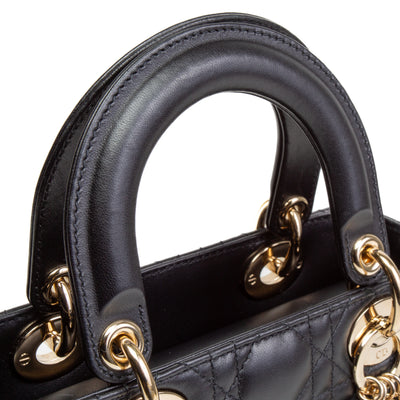 CHRISTIAN DIOR Small Lady Dior- Black