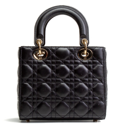 CHRISTIAN DIOR Small Lady Dior- Black