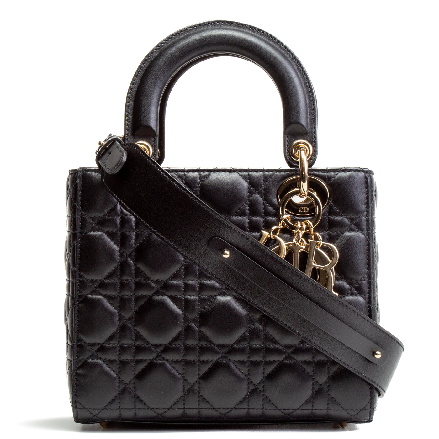 CHRISTIAN DIOR Small Lady Dior- Black