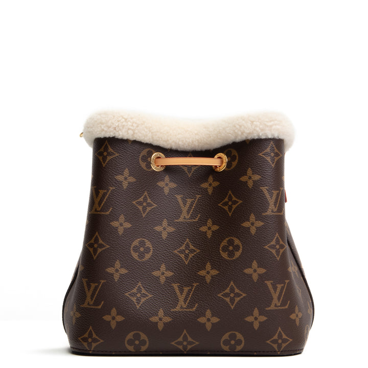 LOUIS VUITTON Monogram Shearling Cozygram Neonoe BB