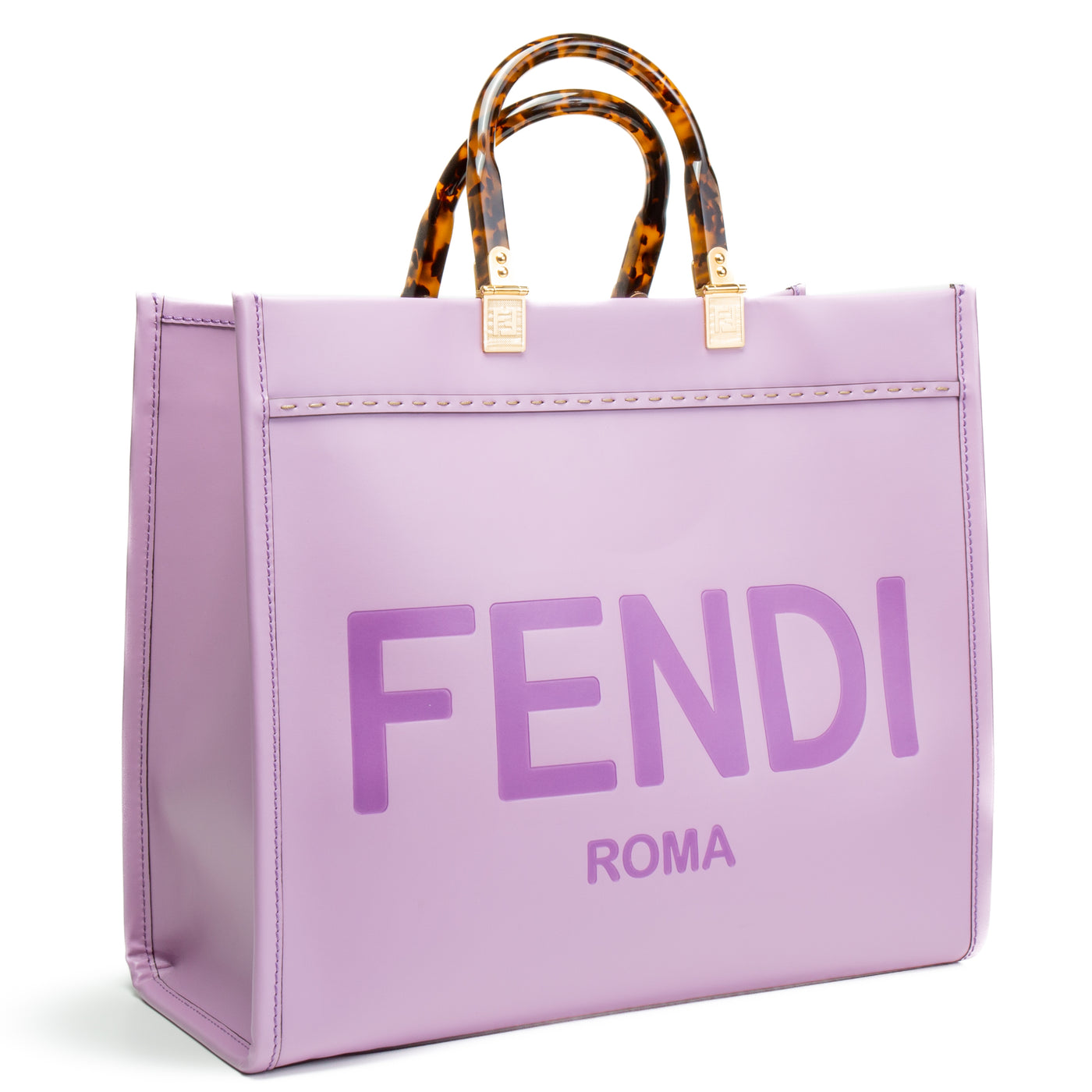 FENDI Medium Sunshine Shopper Tote - Lilac