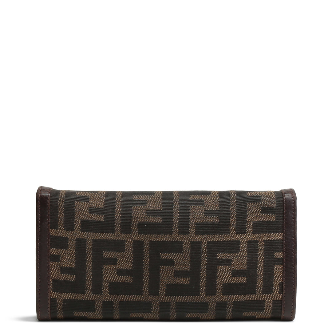 FENDI Zucca Contential Wallet OUTLET FINAL SALE