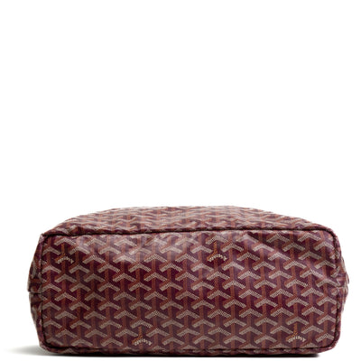 GOYARD Goyardine St. Louis PM Tote w/ pouch -Burgundy OUTLET FINAL SALE