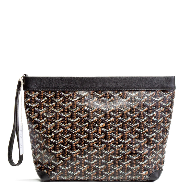 GOYARD Goyardine Conti Pouch - Black