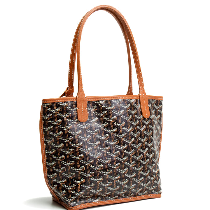 GOYARD Anjou Mini Tote - Black / Tan