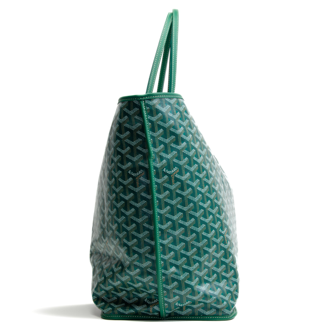 GOYARD Goyardine Reversible Anjou GM w/ pouch - Green