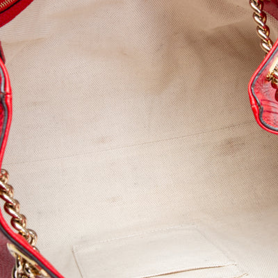 GUCCI Soho Chain Tote - Red