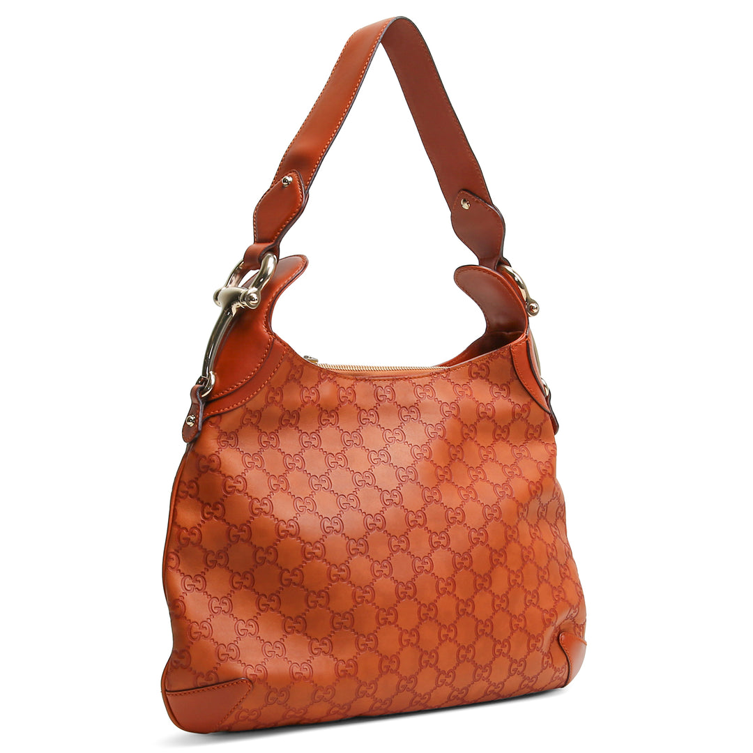 GUCCI Guccissima Horsebit Creole Hobo - Saffron - OUTLET FINAL SALE