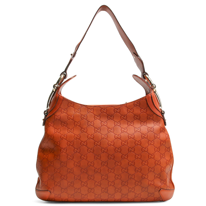 GUCCI Guccissima Horsebit Creole Hobo - Saffron - OUTLET FINAL SALE