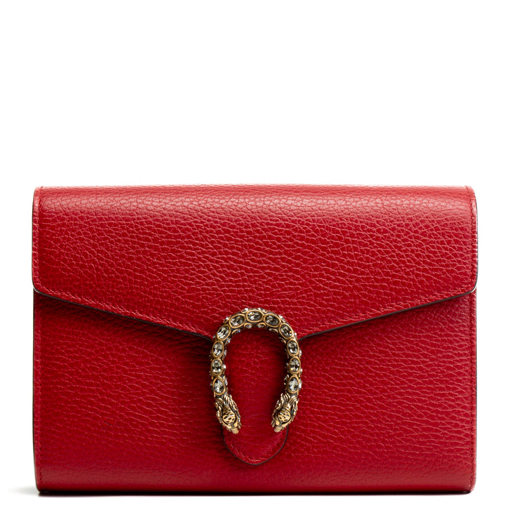 GUCCI Dionysus Wallet on Chain - Red