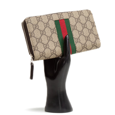 GUCCI GG Supreme Web Contential Wallet