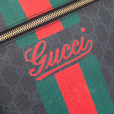 GUCCI GG Supreme Web Messenger - Black