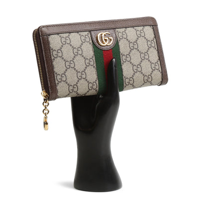 GUCCI Ophidia GG Zip Around Wallet