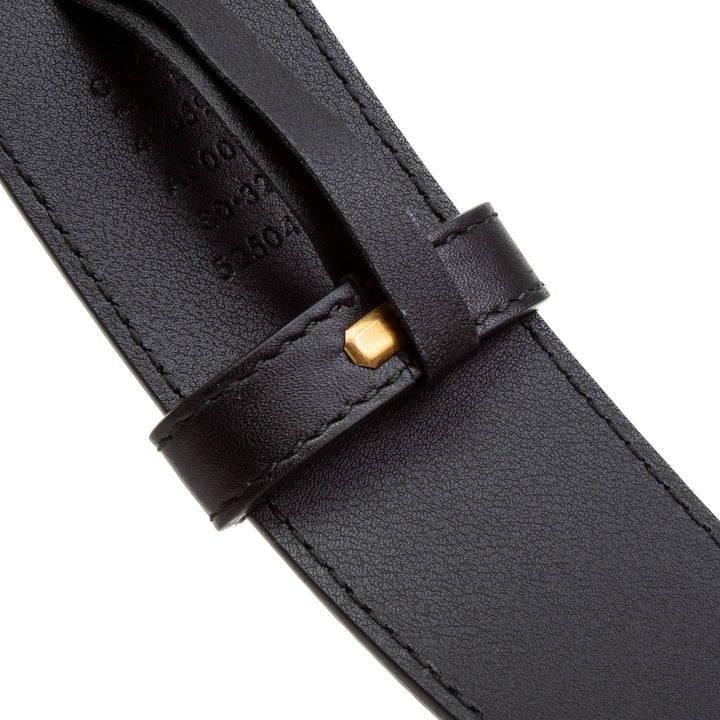 GUCCI Leather Marmont Belt - Black