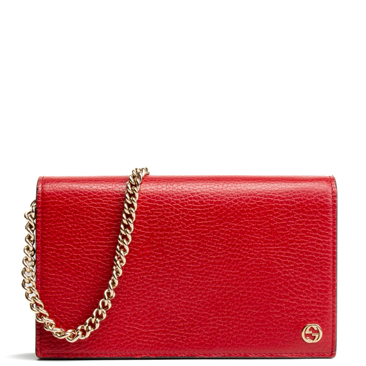 GUCCI Betty Wallet on Chain - Red