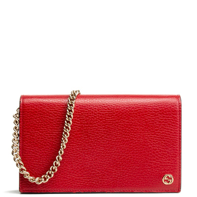 GUCCI Betty Wallet on Chain - Red