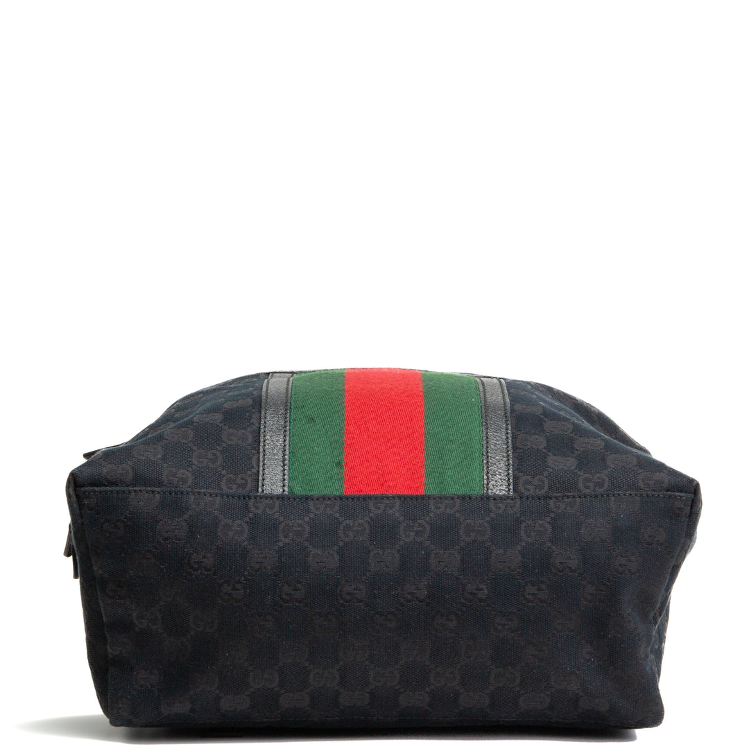 GUCCI GG Medium Canvas Web Backpack Black - OUTLET FINAL SALE