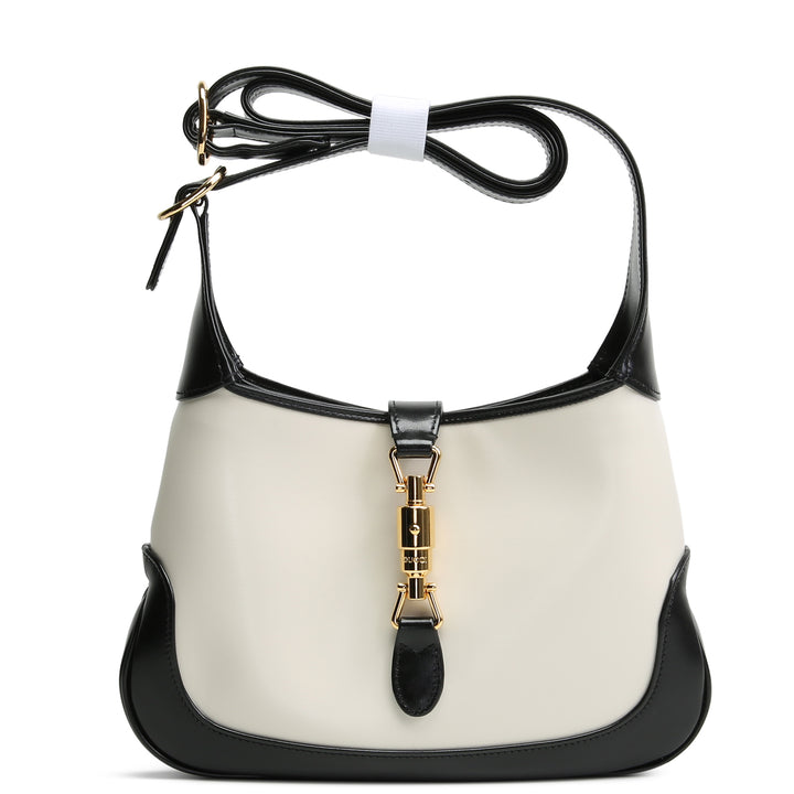 GUCCI 1961 Jackie Boarded Bi-Colored Hobo - Mystic White