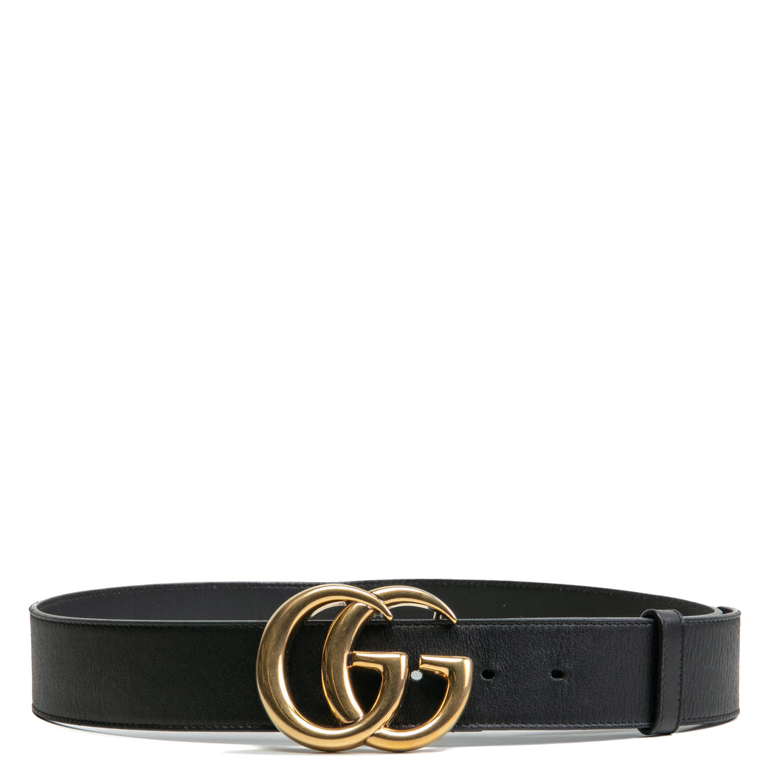 GUCCI Leather Marmont Belt - Black